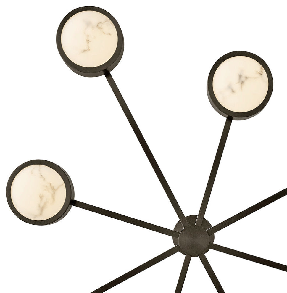 Fredrick Ramond Cava Large Convertible Semi-Flush Mount, Black Oxide