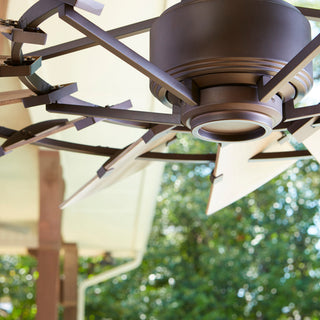 Windmill Transitional Patio Fan, Oiled Bronze