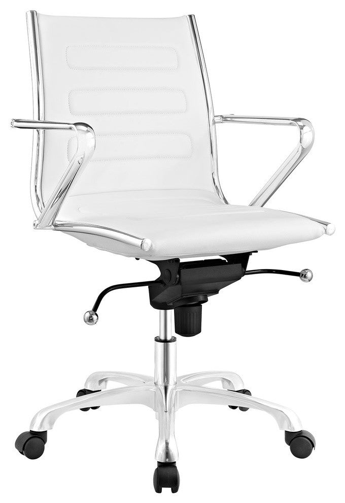 White Ascend Mid Back Office Chair