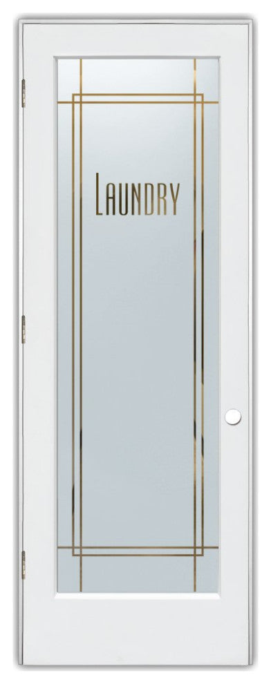 Laundry Door - Ultra Laundry - Primed - 36" x 84" - Knob on Right - Pull Open