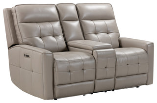 Canterbury Acorn Power Reclining Zero Gravity Sofa and Loveseat, Pewter