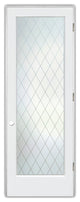 Interior Prehung Door or Interior Slab Door - Diamond Grid - Primed - 24" x...