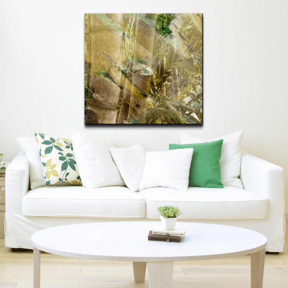 Abstract Bamboo II Canvas Wall Art