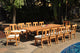 13-Piece Outdoor Teak Dining Set, 122" X-Large Rectangle Table, 12 Osbo Chairs