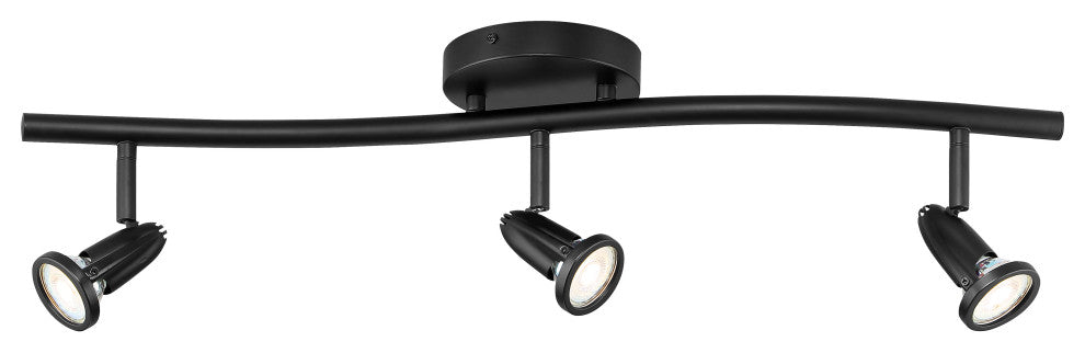 Cobra LED Wall or Ceiling Spotlight Bar in Black
