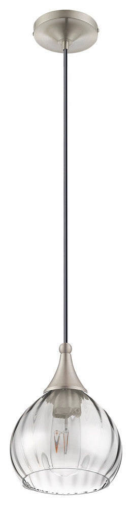 Livex Lighting Brushed Nickel 1-Light Mini Pendant