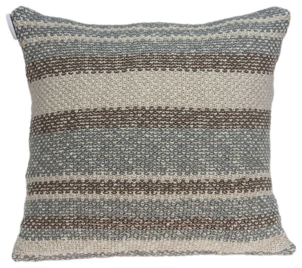 HomeRoots 20" x 7" x 20" Clean Transitional Tan Pillow Cover With Down Insert