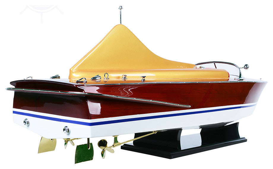 Chris Craft Cobra Painted Wooden Handcrafted boat model