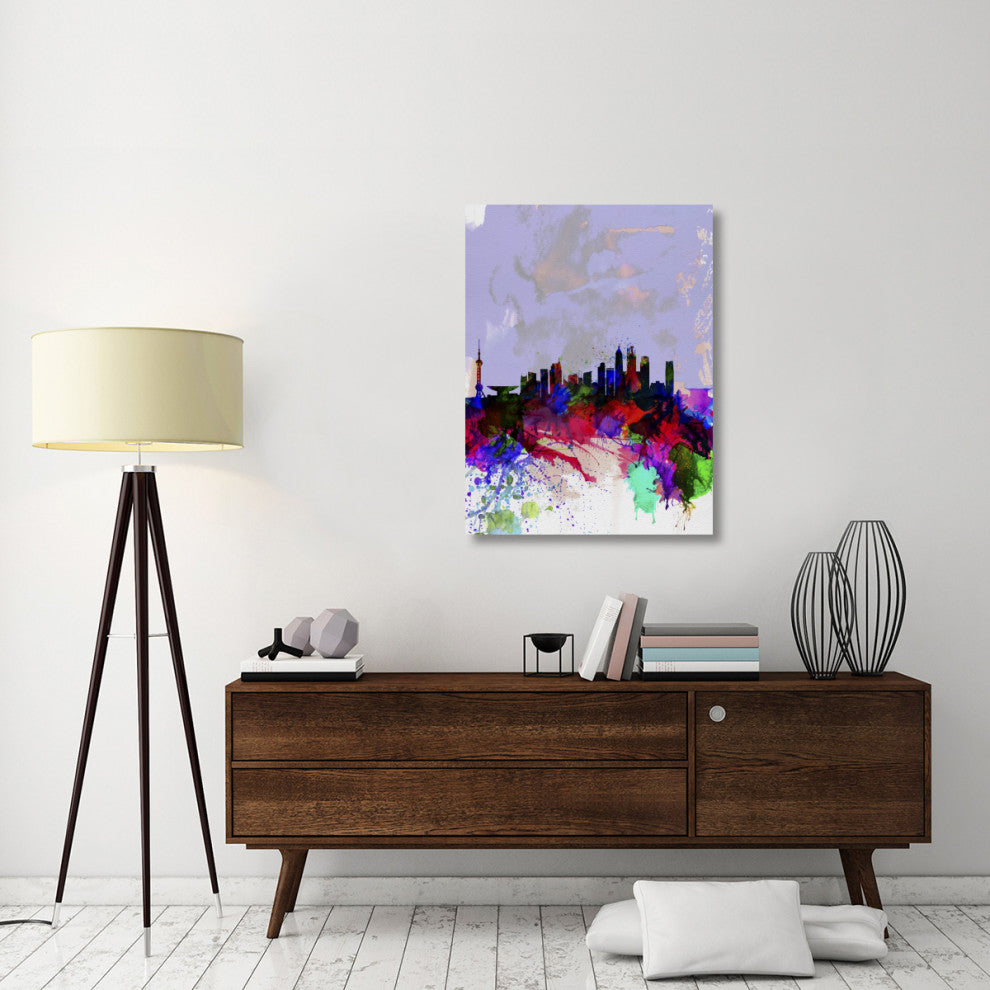 "Shanghai Watercolor Skyline" Fine Art Print