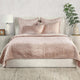 Dimitry Velvet Quilt by Kosas Home, Bliss Pink, King