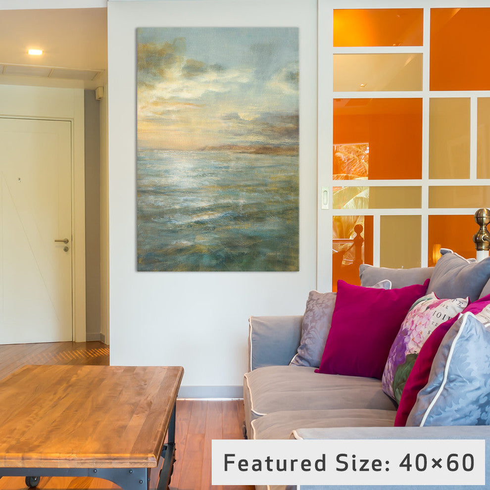 "Serene Sea III Gallery" by Danhui Nai, 26x18x1.5"
