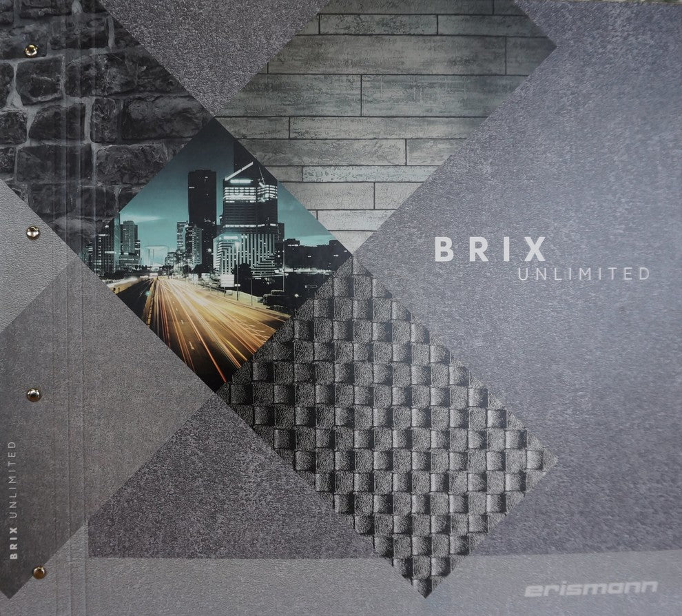 Brix Unlimited Gray Wood Stone Wallpaper Roll, Modern Urban Chic Wall DÃ©cor