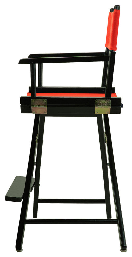 024" Director's Chair Black Frame-Orange Canvas