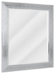 Head West Chrome Textured Frame Accent Wall Mirror - 23" x 29"