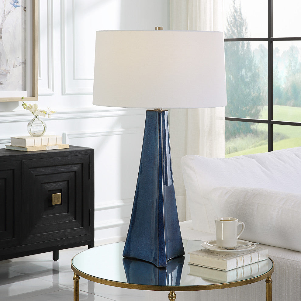 Uttermost 30229 Teramo Scalloped Ceramic Table Lamp
