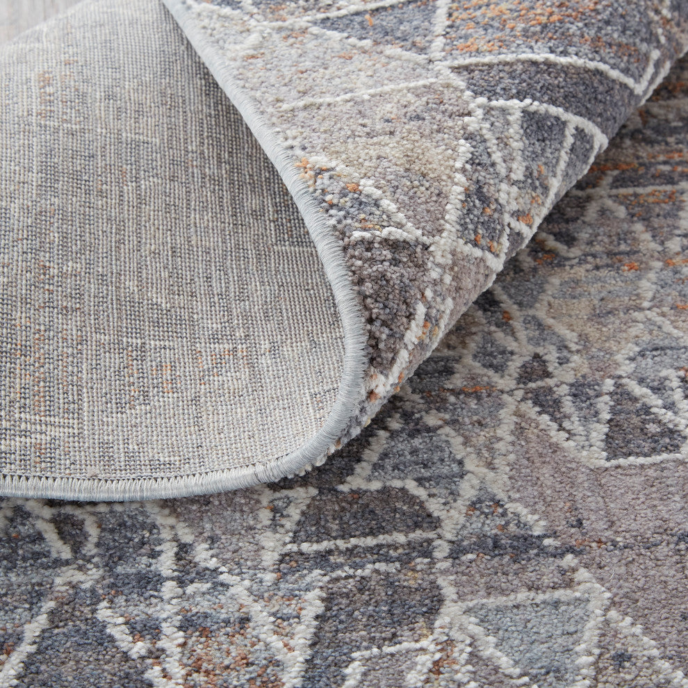 Weave & Wander Edwardo Rug, Gray/Blue, 8' x 10' Rug