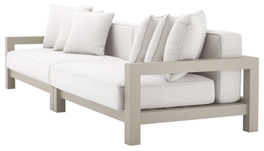 Beige Outdoor Sunbrella Sofa , Eichholtz Cap-Antibes