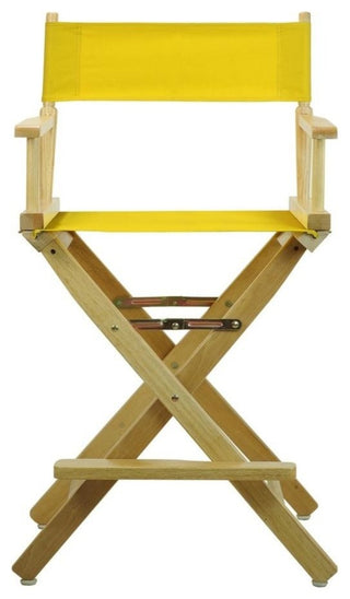 24" Director's Chair, Natural Frame, Gold Canvas