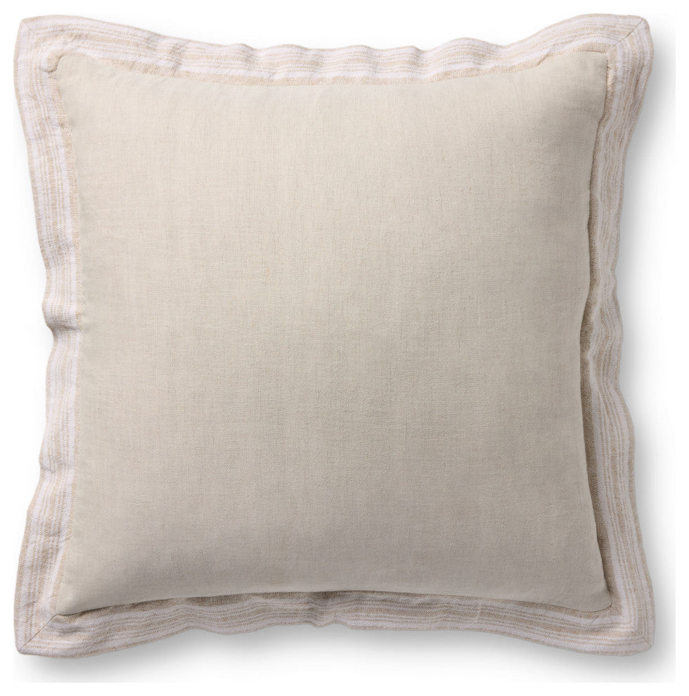 Loloi PLL0200 Natural 22'' x 22'' Cover Only
