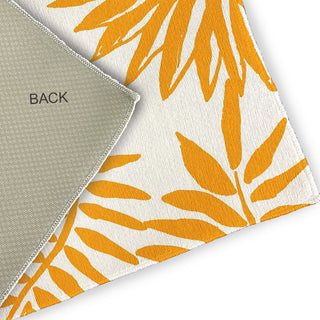 5' x 7' Pineapple Leaves Spring Chenille Indoor/Outdoor Rug