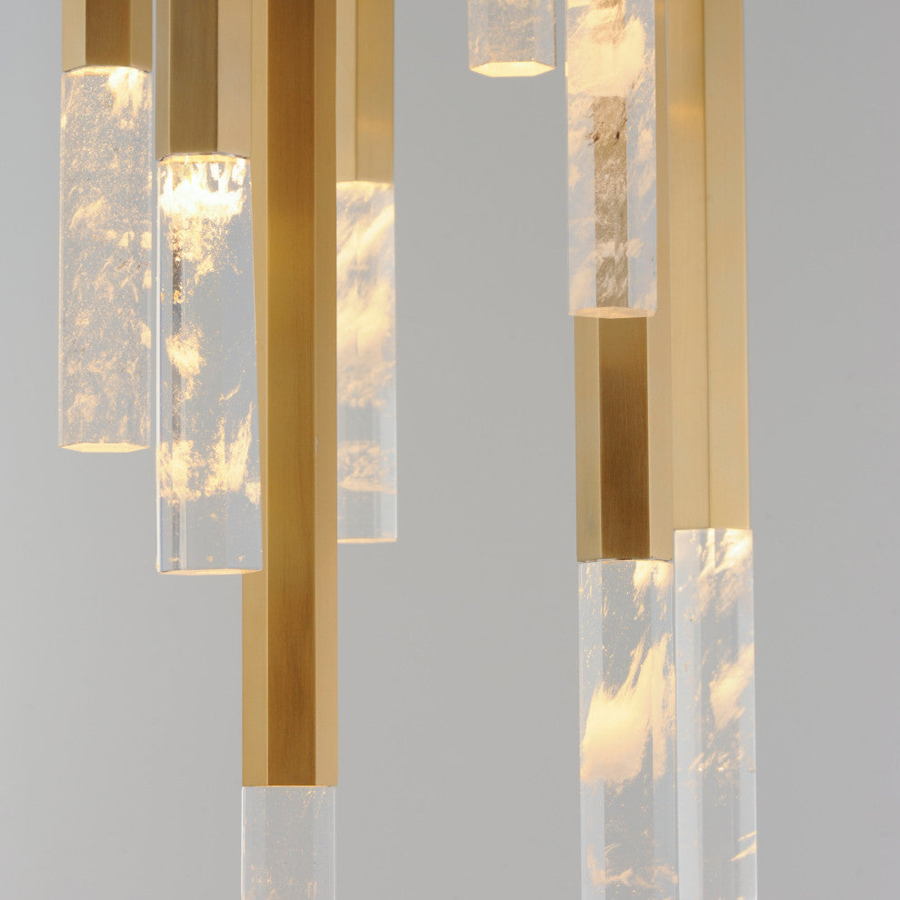 ET2 E11029-95 Diaphane 9 Light 15"W LED Multi Light Pendant - Black