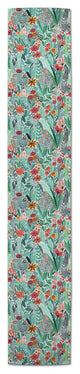 Lush Floral Pattern 16x72 Cotton Twill Runner
