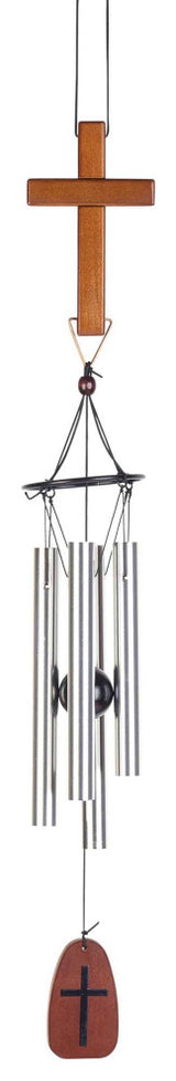 Windchime Brown Cross Engraved Sail, 30"