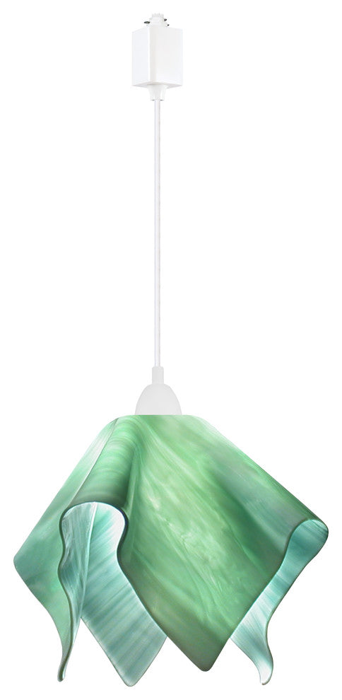 Jezebel Radiance Flame Large Track Light, Seafoam Green