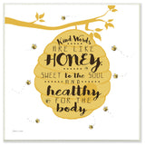 "Kind Words Are Like Honey" Wall Plaque Art