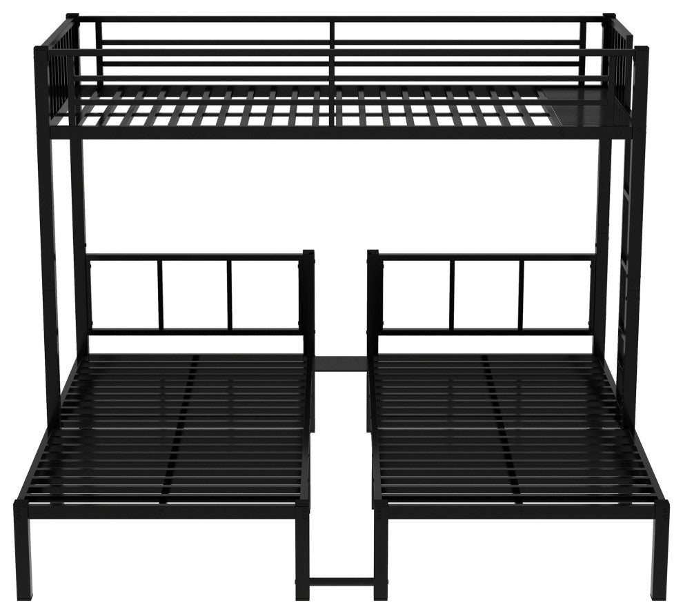 Gewnee Twin over Twin & Twin Bunk Beds for 3