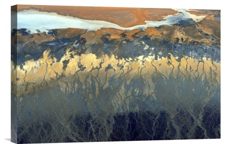 "California Aerial" Stretched Canvas Giclee by Tanja Ghirardini, 18x12"