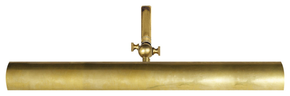 Frame Makers Picture Light, 2-Light, Hand-Rubbed Antique Brass, 18"W