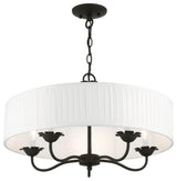 Livex Lighting 5 Light Black Pendant Chandelier
