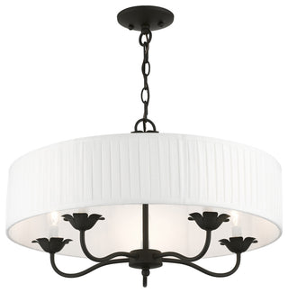 Livex Lighting 5 Light Black Pendant Chandelier