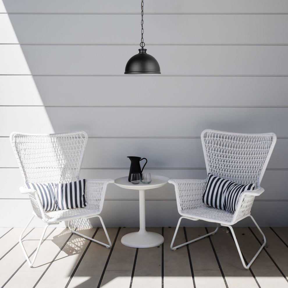 Globe Electric 44628 Talullah 10"W Outdoor Mini Pendant - Matte Black
