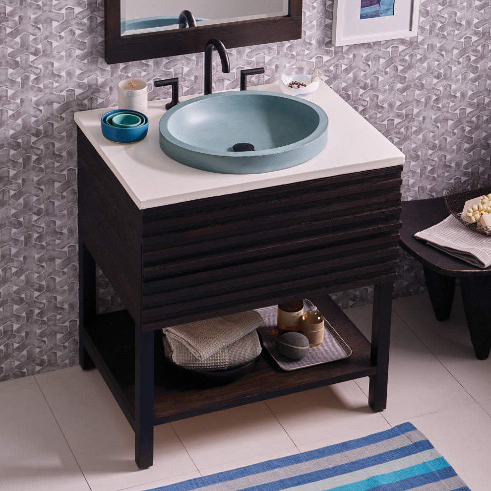 Winemaker 30" Vanity, Charred Oak