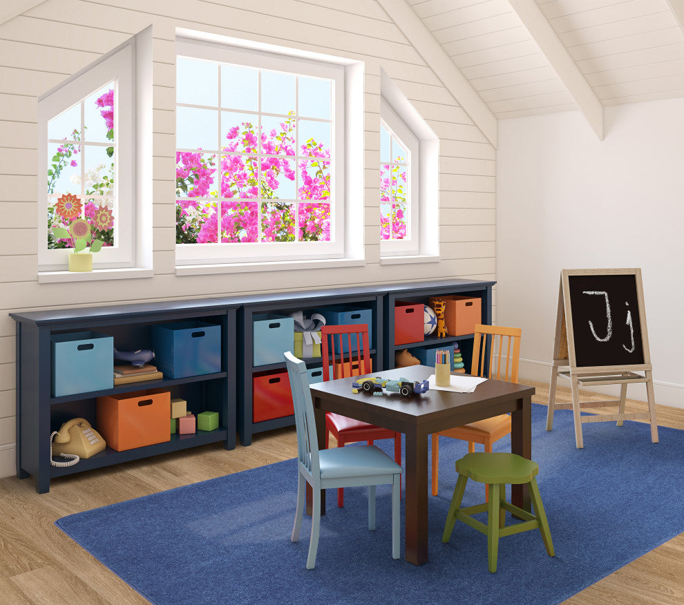 Kid Essentials Rug, Just Kidding, Cobalt Blue, 6'x9'