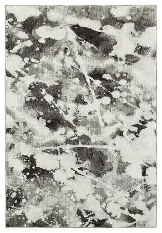 Oriental Weavers Evolution Charcoal/ White Abstract Indoor Area Rug 8'6"X11'7"