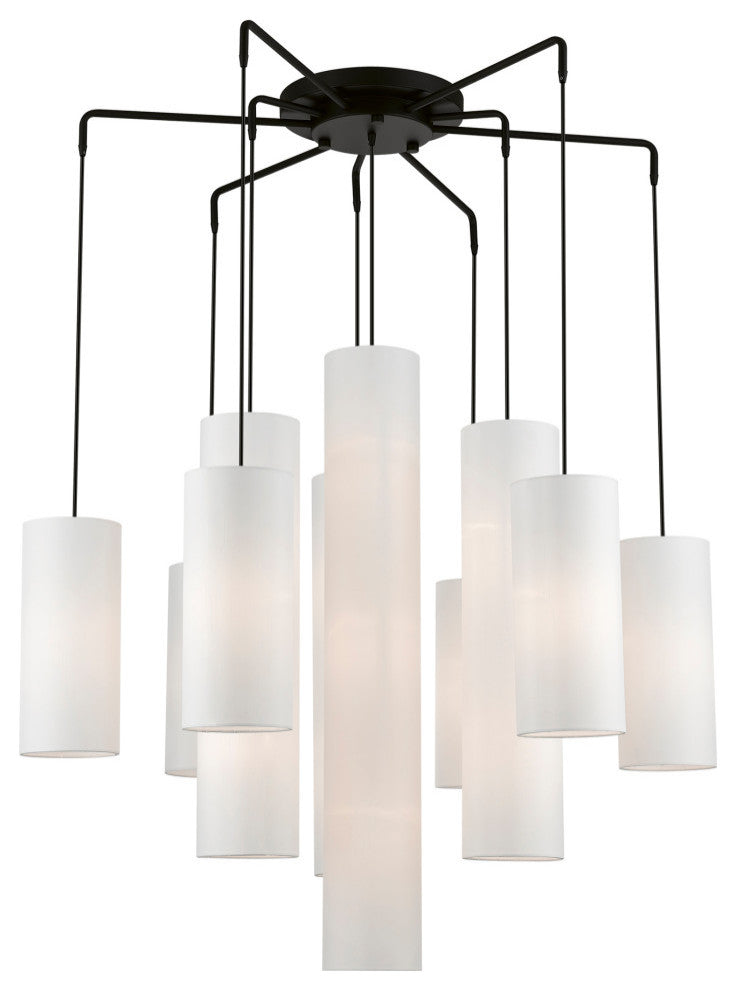 Strathmore 15 Light Black Foyer Chandelier