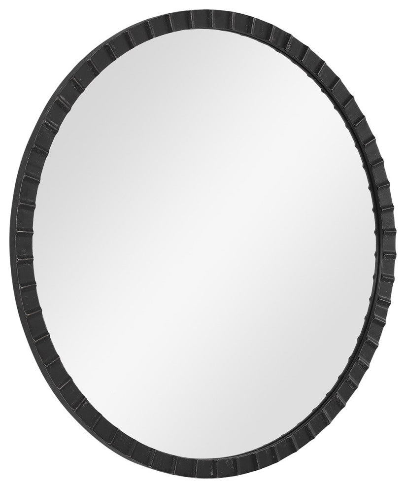 Uttermost Dandridge Round Industrial Mirror 09702