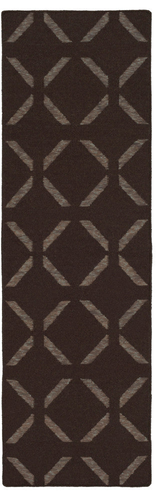 Surya Stallman SLM-1016 4'x6' Rug, Dark Brown/Sea Foam