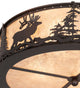 22 Wide Elk at Dusk Flushmount