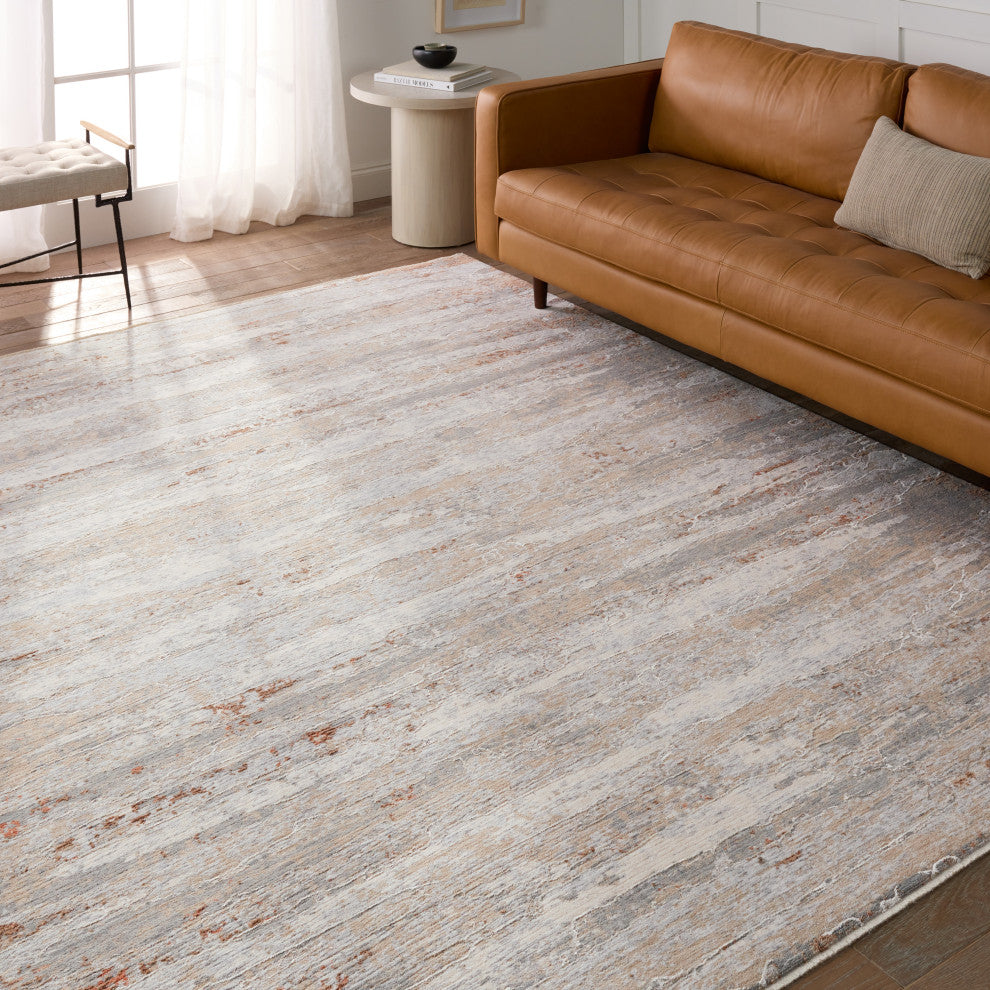 Jaipur Living Taroko Abstract Tan/ Cream Area Rug 4'X6'