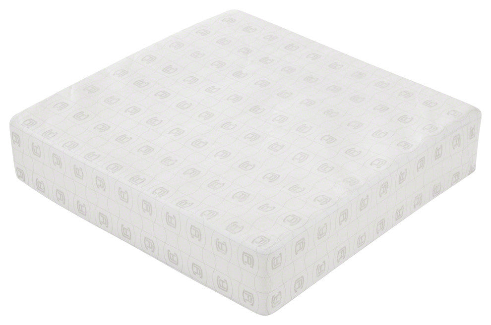 Square Patio Seat Cushion Slip Cover and Foam, Dark Taupe, 19"x19"x3"