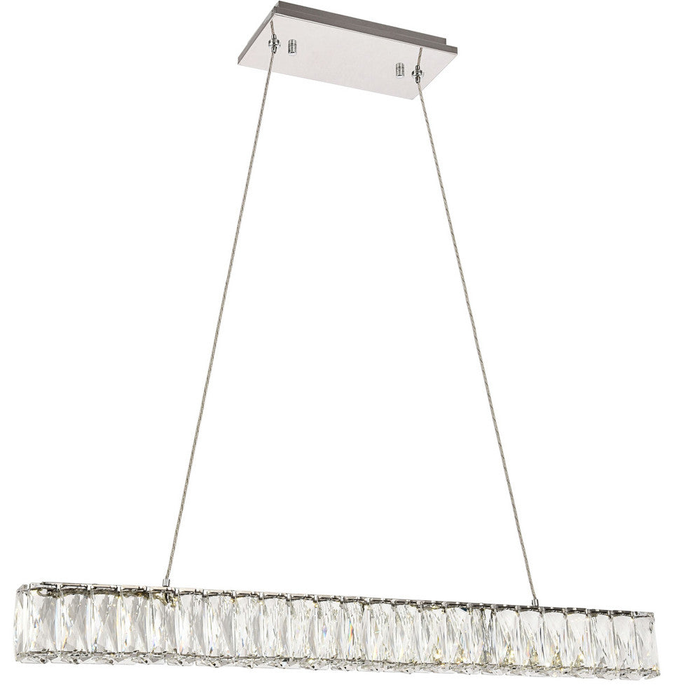 Monroe Integrated LED Chip Light Chrome Chandelier