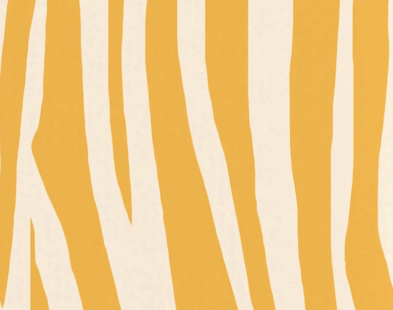 Wood Stripe Geometric Print Kitchen Towel, Gold