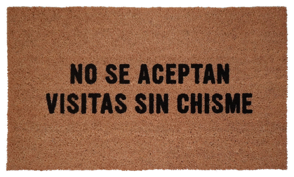 Calloway Mills No Se Aceptan Visitas sin Chisme Spanish Doormat
