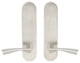 Breeze Lever, Tubular Privacy, Satin Stainless Steel, 2-3/8" Backset