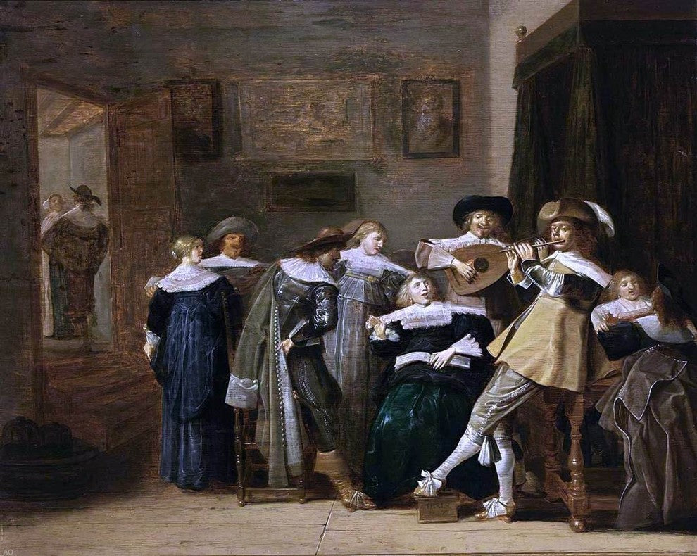 Dirck Hals An Elegant Company Playing Music Wall Decal