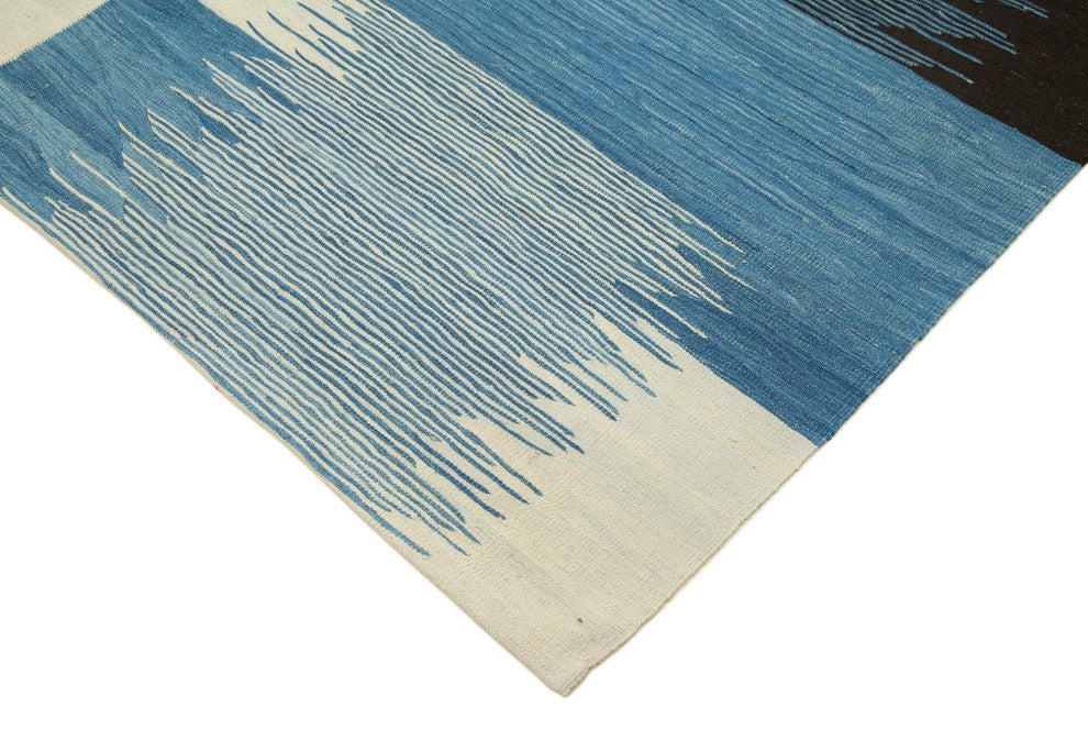 Rug N Carpet - Handwoven Turkish 7' 3'' x 10' 1'' Flatweave Wool Kilim Rug